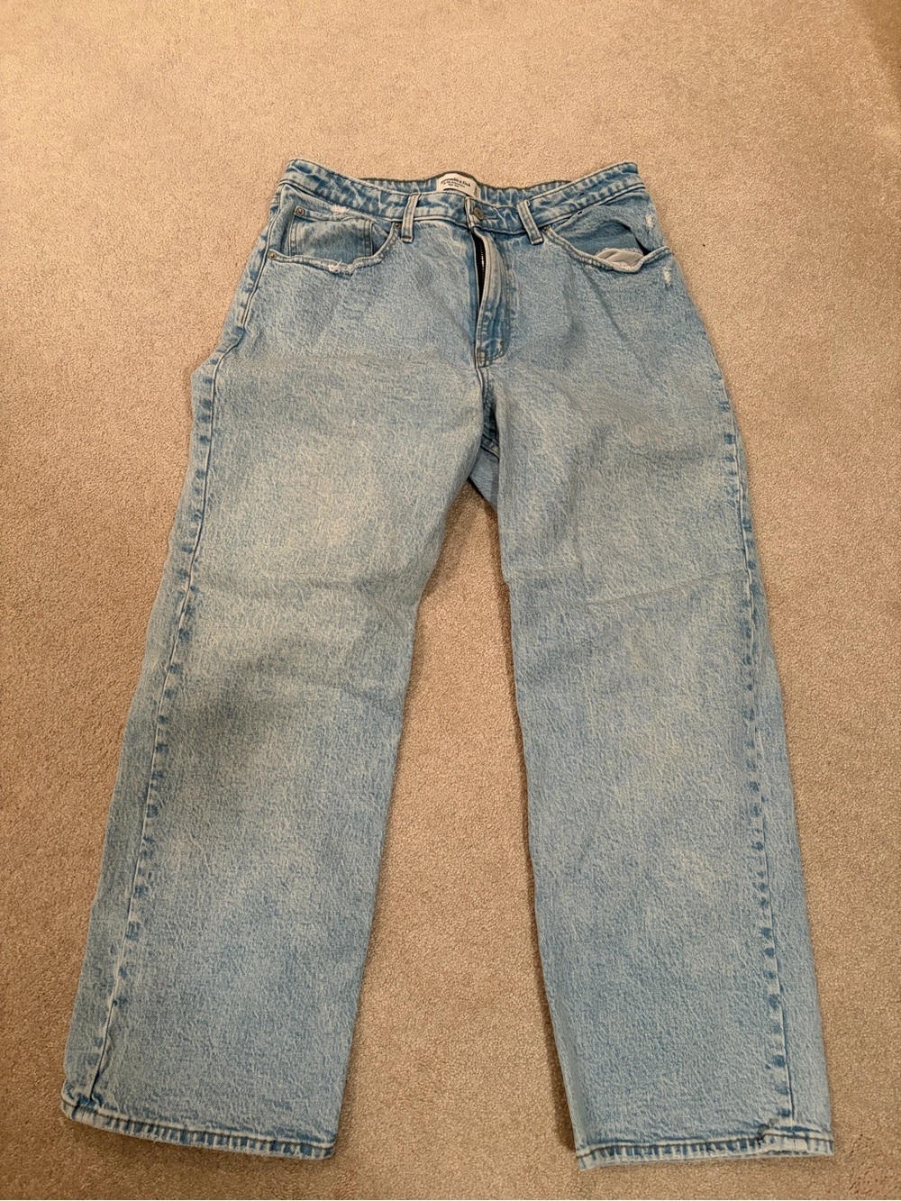 Light Blue Women’s Straight-Leg Jeans